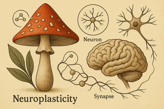 Fly agaric and neuroplasticity: improve brain connections