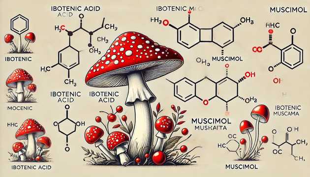 The chemistry of amanita and how it affects humans