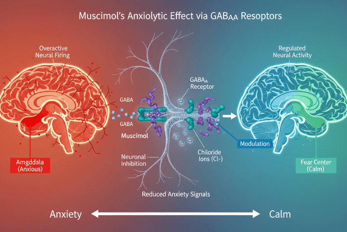 Muscimol for Fear and Anxiety: GABA Mechanisms and Evidence article cover
