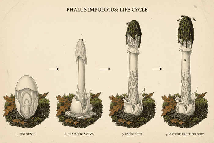 Phallus Impudicus Lifecycle: From Egg Stage to Rapid Growth article cover