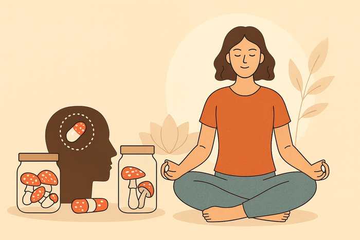 How to combine fly agaric microdosing with meditation article cover