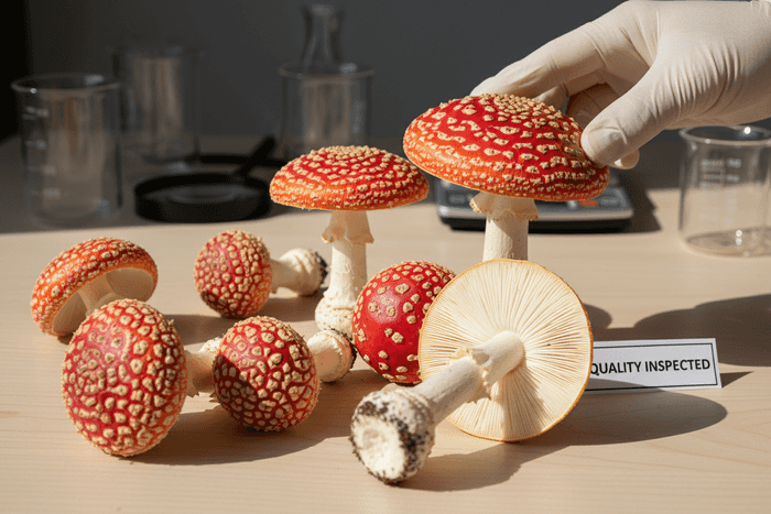 Kontrollera kvaliteten på Röd flugsvamp article cover