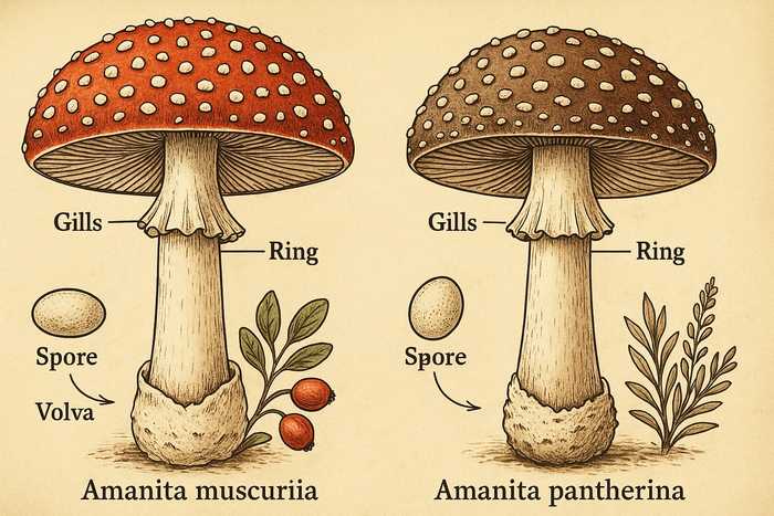 Unterschiede zwischen Rotem und Pantherfliegenpilz article cover